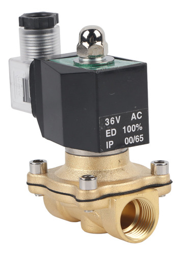 Válvula G1/2 Pulgada, Solenoide De Latón, Presión De Agua, N