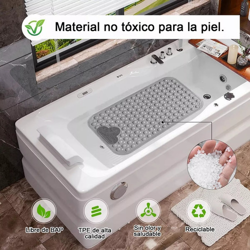 Tapete De Banho Antiderrapante Para Chuveiro Com Ventosas