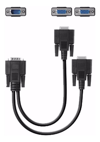 Imagen 3 de 6 de Cable Vga Divisor 1 Db15 M A 2 Db15 H 30cm F2cm038b01 Belkin