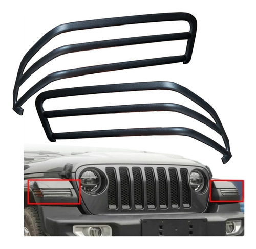 Moldura De Faros Laterales Jeep Wrangler Jl Rubicon Sahara