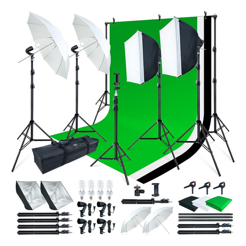 Store Am169 - Kit De Luz De Estudio Fotográfico - Incluye 3 