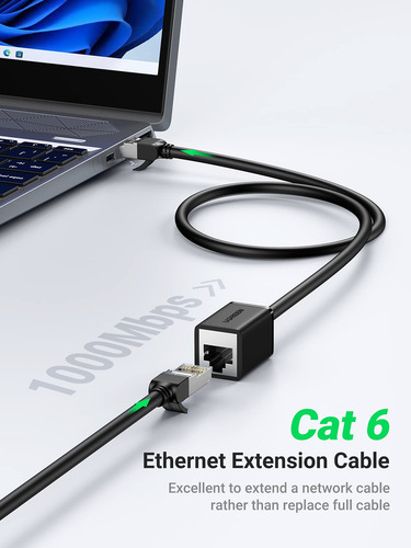 Cable De Extensión Ethernet Ugreen Cat6 Lan De 3 M Macho A H