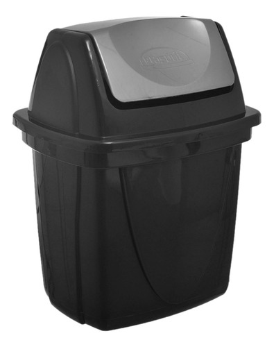 Basurero Eco Black 6.5 L De Plástico Negro - Telecompras Sc