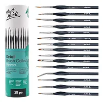 Comprar Set 15 Pinceles De Detalle O Modelismo Mont Marte
