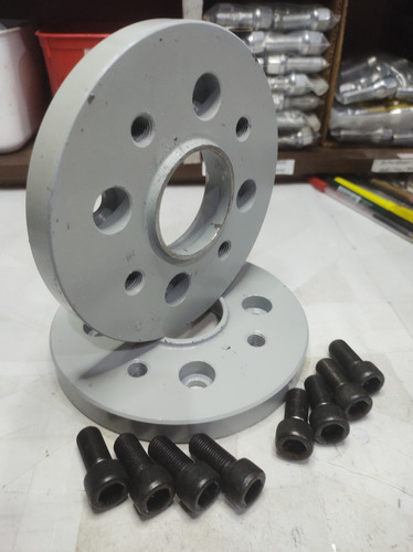2 Espaçador Rodas 4x100 Vw 17mm C/ Parafusos De Fixação
