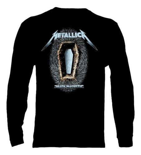 Polera Manga Larga Metallica - Ver 07 - Death Macnetic