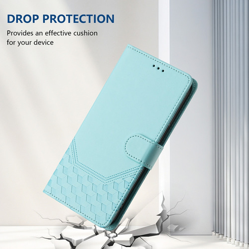 Funda Protectora Tipo Cartera Para La Serie Zte Con Bloqueo Rfid, Ranuras Para Tarjetas, A Prueba De Golpes, Verde Menta/violeta