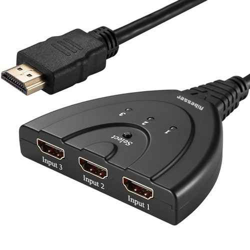 Imagen 3 de 7 de Switch Hdmi 3x1 Multiplicador De Puertos Hdmi