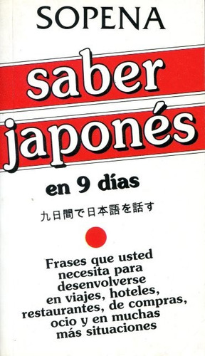 Saber Japones En 9 Dias