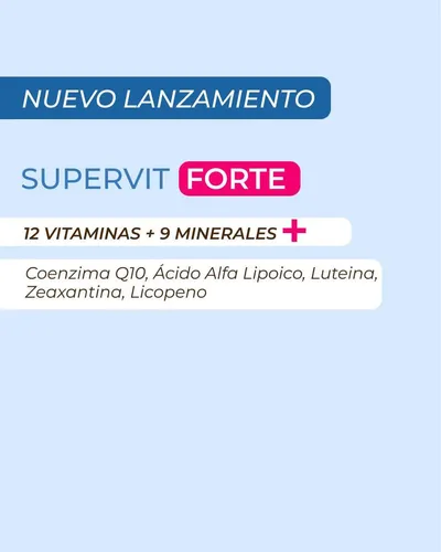 Supervit Forte Qualivits® X 30 Tabletas | Multivitamínico Sabor Natural