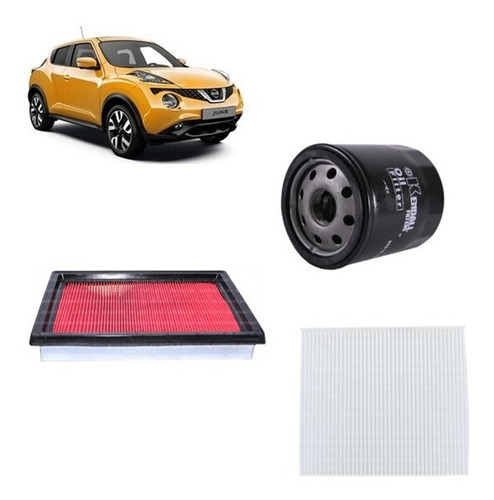 Kit Filtros Aceite/aire/polen Para Nissan Juke 1.6 2012-2017