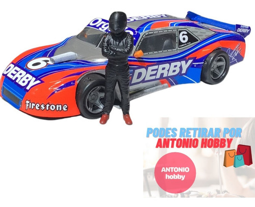 Imagen 2 de 10 de Piloto Tc Para Decorar Autos Claseslot Escala 1/32 Figura F1