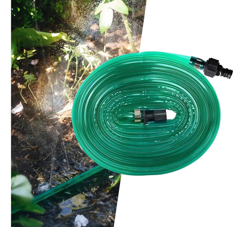 Manguera De Riego Plana Con Agujeros Verde, Manguera 7,5 M