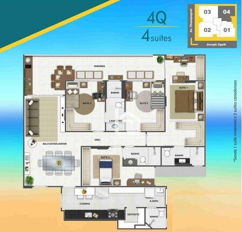 Imagem 20 de 20 de Lindo Apartamento Montado E Decorado No Sistema De Porteira Fechada, Na Quadra Do Mar Da Praia Da Costa! - Ap0258