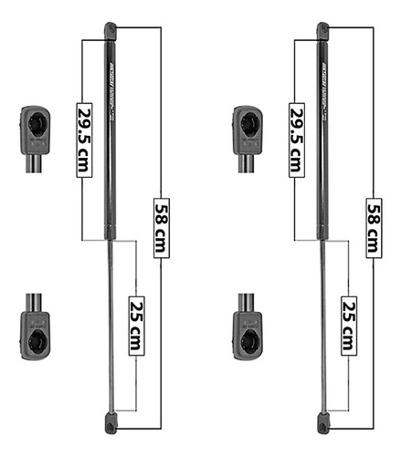 2-amortiguadores Cofre Spart Mini Cooper (02-06)