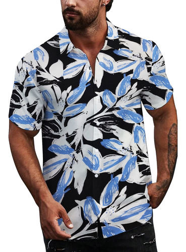 Camisa Manga Corta De Hombre- Fibrana- Verano-entallada