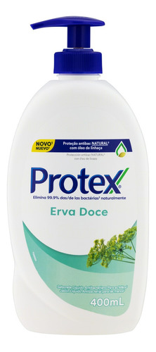 Sabonete líquido Protex Erva Doce Antibacteriano Erva-Doce em líquido 400 ml