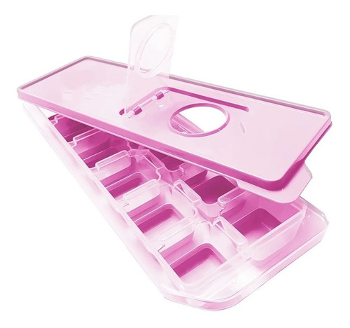 Forma De Silicone Gelo Papinha Com Tampa 12 Cubos Livre Bpa