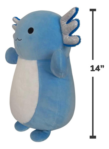Squishmallows Hugmees Original De 14 Pulgadas Axolotl De Gra