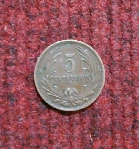 Moneda Uruguaya Antiquísima 5 Centésimos 1951