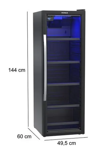 Cervejeira Venax Blue Light 209 Litros Preto Fosco - 127v Cor Preto Fosco Voltagem 127v