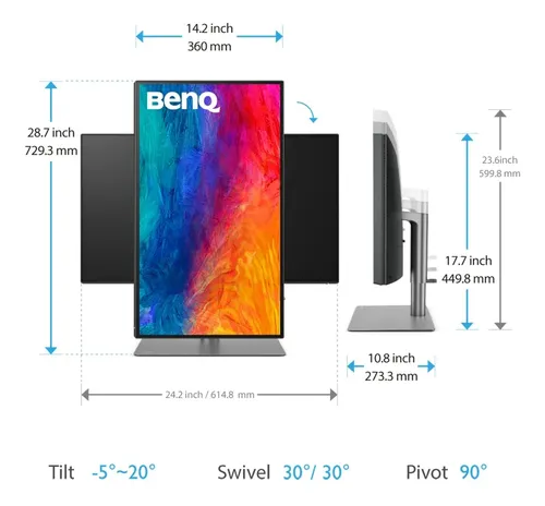 Monitor Benq Pd2725u 27 Polegadas 4k Ips Usb-c Preto | MercadoLivre