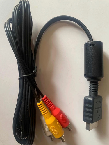 Cable Rca Audio Y Video Original Playstation Ps1, Ps2 Y Ps3. (Usado)