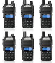 Comprar 6 Radios Walkie Talkie Baofeng Uv82 Uhf\u002Fvhf 128 Canale 8km Bandas De Frecuencia 25 | 12.5khz Color Negro