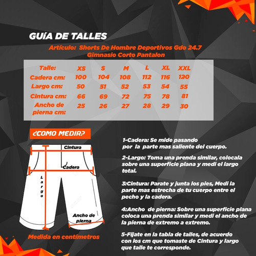 Shorts De Hombre Deportivos Gdo 24.7 Gimnasio Corto Pantalon