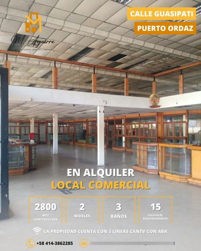 Local Comercial En Alquiler, Centro De Puerto Ordaz (ka)