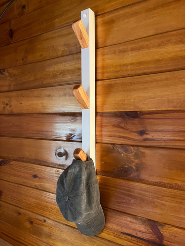 Perchero De Pared De Madera Paraíso Vertical Marrón Claro