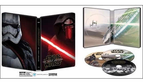 Blu Ray Star Wars Force Awakens 7 Steelbook Exclusive