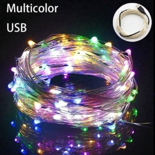 Imagen 4 de 8 de Luz Led Usb 10m Guirnalda Multicolor Control App Bluetooth