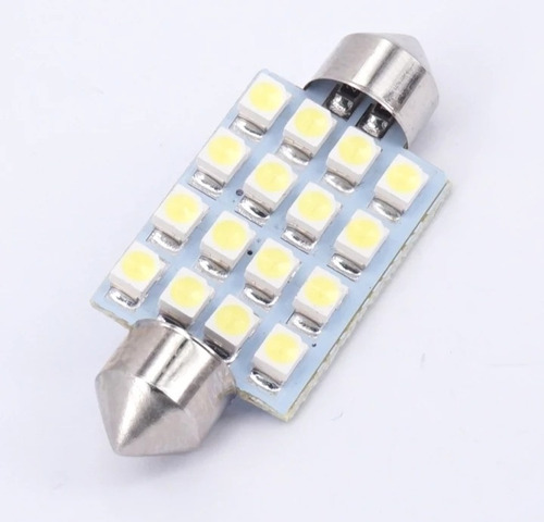  Ampolleta Luz Led Interior Auto Cob 36mm Blanco