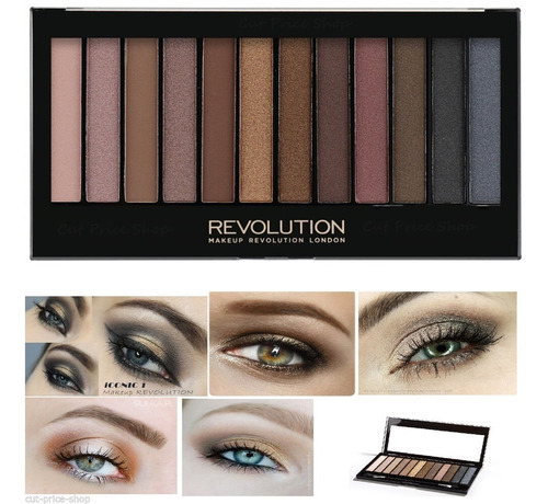 Makeup Revolution Iconic Collection, Set 3 Paletas Sombras | Envío gratis