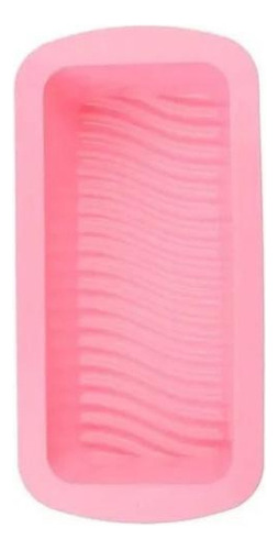 Forma Retangular De Silicone Ideal Para Fazer Bolo - Rosa