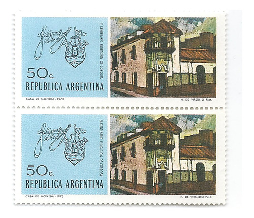 Argentina Gj 1612 Mint 400 Fund Ciudad Córdoba 947 A 1973 X2