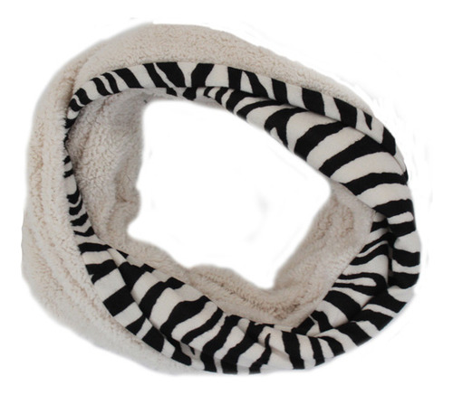 Gola Cachecol Estampada Cores Moda Feminina Masculina Cor Zebra Preto E Branco Tamanho U