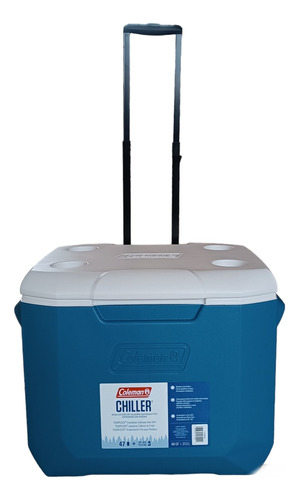 Cava Coleman 60qt (56.78l) Azul Ocean Con Ruedas