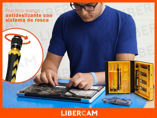 Imagen 6 de 10 de Kit Destornilladores Telefono Celular iPhone Samsung Tablet