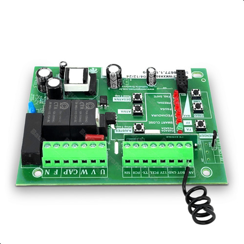 Kit Central Placa Motor Portão Wifi Nkx30 Basculante Rossi Frequência 433mhz 127/220v