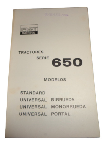 Fiat Tractor 650 1967 Catalogo De Repuestos (Usado)