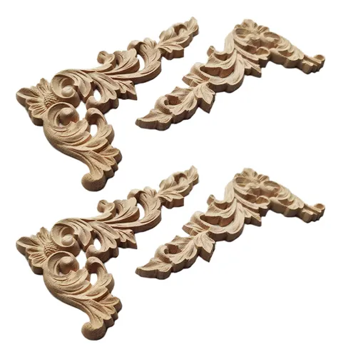 comprar Marco Sin Pintar Con Apliques De Esquina Tallados En Madera,