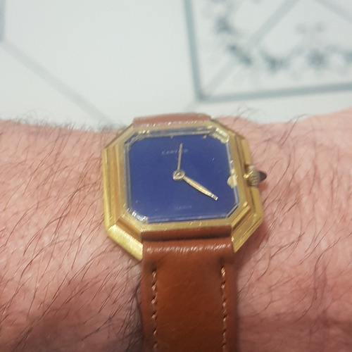 Relogio Cartier Acorda Antigo Do Vovo Todo Original Bonito