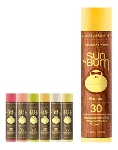 Sun Bum-bálsamo Labial Banana Spf 30 4.5 Gr