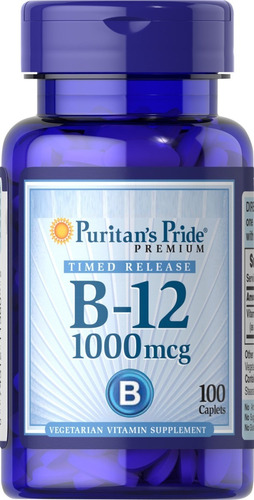Puritan's Pride | Vitamin B-12 | 1000mcg | 100 Caplets