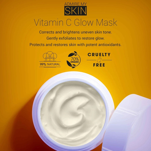 Máscara Facial Admire My Skin Vitamin C Glow 2 Oz