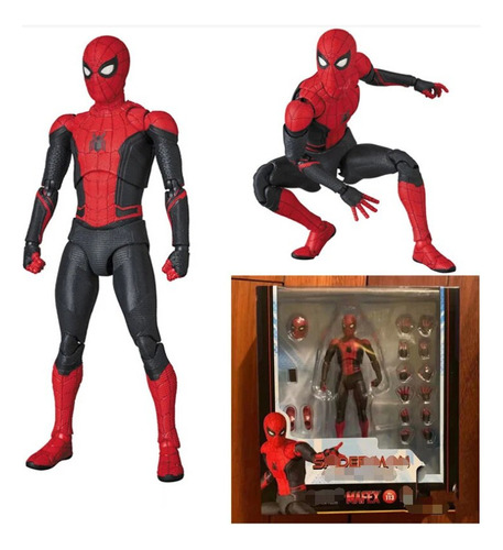 Figura De Acción Mafex 113 Spiderman Lejos De Casa