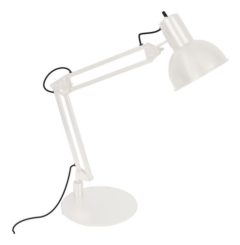 Lampara De Escritorio Articulada Incluye Foco Led Buena Luz Estructura Blanco