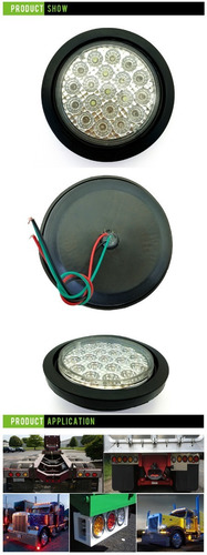 Foco Led Trocha Blanco Redondo 4 Pulgadas 16 Led Autocars